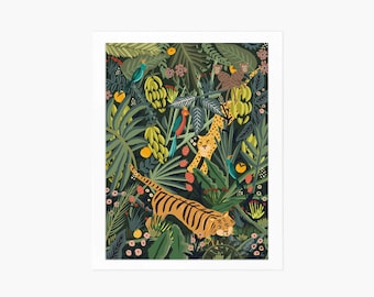 Jungle Poster 45x60, Home decor, Wall art print