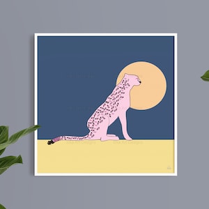 Gepard print / Graphic / home decor / Artist Designed Illustrated prints / Vector moderne graphic / Wall Art prints