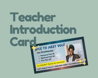 Nice to Meet You | Self-Introduction Card for New Families | Children&#39;s Ministry, Kids Church, KidMin  | This I Know Curriculum