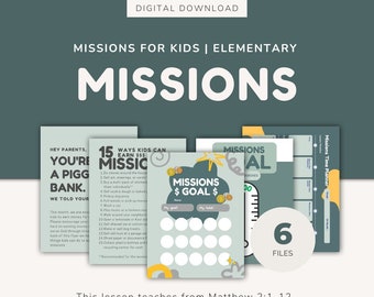 Missions for Kids: Elementary Lesson Planner (6 Digital Files)