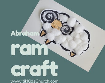 Abraham and Isaac Ram Craft | Kids Church Activity (PDF)