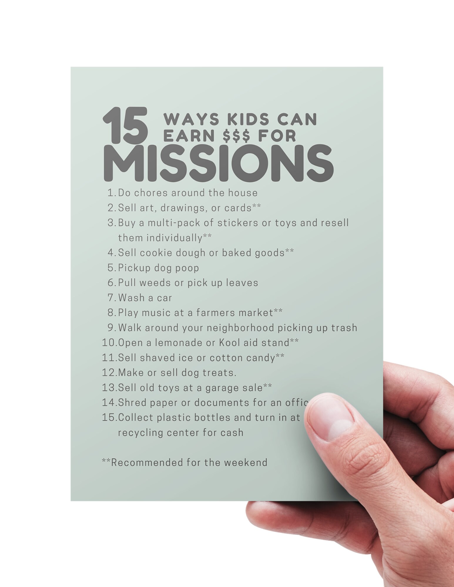 MISSIONS FOR KIDS | 6 Digital Files | Editable and Customizable | Elementary | Missionary, Goal ...