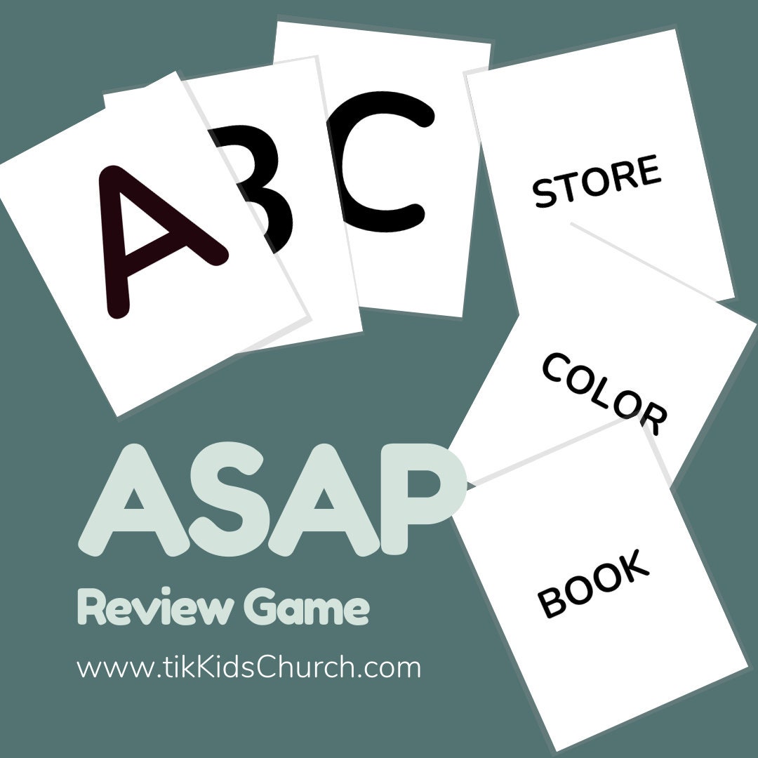 ASAP Review Game: Elementary Kids Church Activity (PDF Template) - Etsy