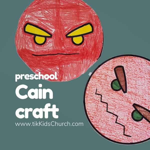 Cain & Abel Craft | Preschool | Children's Ministry | Genesis 4 | Feelings, Sin of, Emotions | This I Know Curriculum