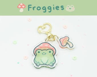 Froggy keychain-multiple styles! Glossy finish