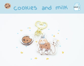 ¡Galletas y perro de leche! encanto de galleta, ligero