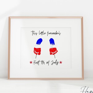 Art de l'empreinte du 4 juillet : créations artisanales pour un souvenir de bébé (PDF)