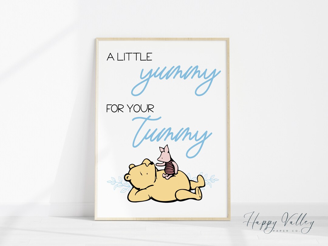 Winnie the Pooh Baby Shower Food Sign, Baby Shower Sign Editable and
