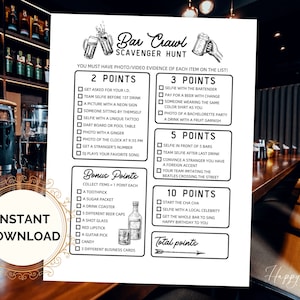 Búsqueda del tesoro en bares: Juego de diversión para chicos (Descarga digital)