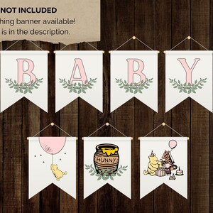Winnie the Pooh Baby Shower Photo Booth Sign, Bear Baby Shower Sign ...