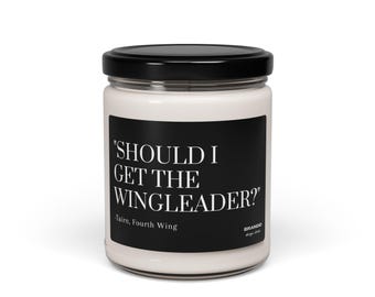 Xaden Riorson Candle, Xaden Riorson Wingleader, Shadow Daddy, Fourth Wing Candle, Gift for Book Lovers, Fourth Wing Merch, Violet Sorrengail