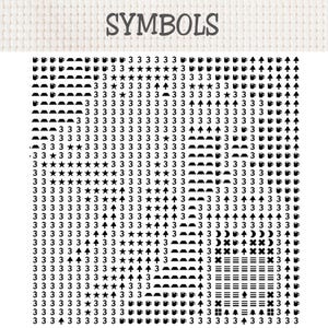 Korpkorsstygnsmönster, gotisk kråka nålsticksdiagram, omedelbar nedladdning bild 8