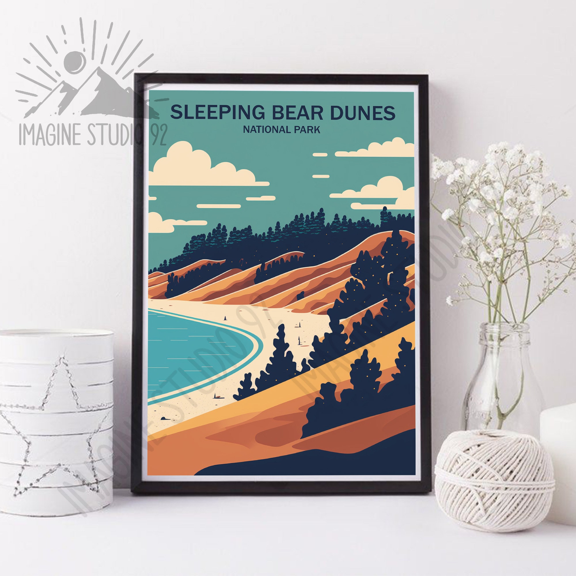 Sleeping Bear Dunes National Park Sleeping Bear Dunes Art Etsy