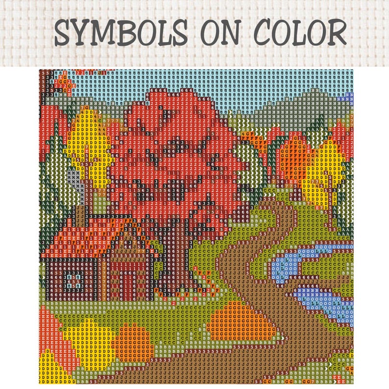 Cozy Autumn Cabin Cross Stitch Pattern | Fall Landscape Embroidery | Modern Nature Needlepoint Chart | Instant Digital Download image 5