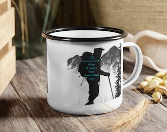 Hiking Gifts for men, For women, Hiking Mug, Campfire Mug, Camping Mug, Outdoor Hiking Gifts, Hiking gifts for couples