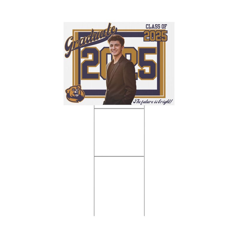Custom Graduation Yard Sign for Class of 2025, Personalized Grad Lawn ...