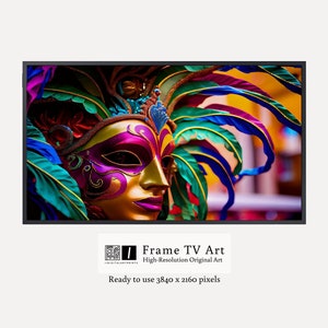 Samsung Frame TV Art | Art for TV Frame | Mardi Gras Samsung TV Art | Mardi Gras Frame Art | Mardi Gras Samsung Frame | Digital Download