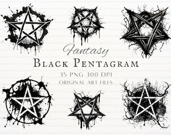 Pentagram PNG 35pc Bundle | Pentagram Clipart | Pentagram PNG | Pentagram PNG | Witchy Signs Clipart | Witchy Signs Png | Witch Pentagram