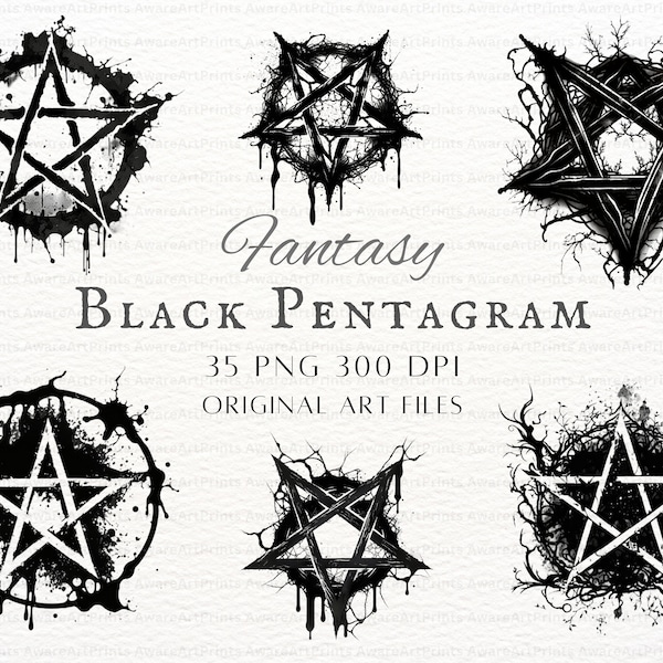 Pentagram PNG 35pc Bundle | Pentagram Clipart | Pentagram PNG | Pentagram PNG | Witchy Signs Clipart | Witchy Signs Png | Witch Pentagram