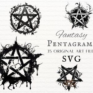 Pentagramm SVG 35er Bundle | Pentagramm Clipart | Pentagramm SVG | Pentagramm SVG | Witchy Zeichen Clipart | Witchy Zeichen SVG | Hexe Pentagramm