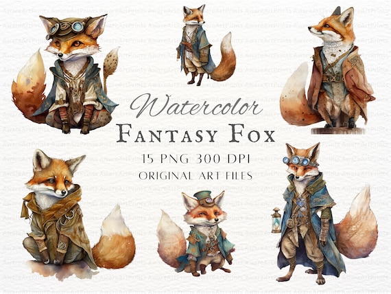 Fantasy Fox 25pc PNG & JPEG | Fantasy Fox PNG | Fantasy Fox