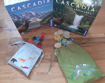 NEW! Bag for Cascadia including Landmarks expansion - board game accessories