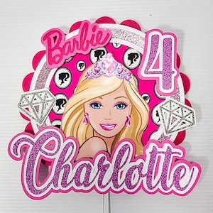 Barbie Cake Topper/kids Birthday/girls Theme/cake Decoration ...