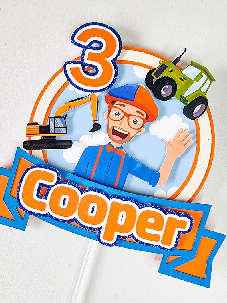 Blippi Cake Topper/cake Decoration/kids Birthday/kids - Etsy