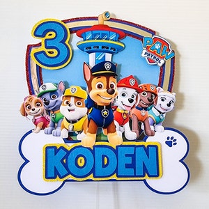 Paw Patrol Cake Topper / Paw Patrol / Paw Patrol Birthday / Paw Patrol ...