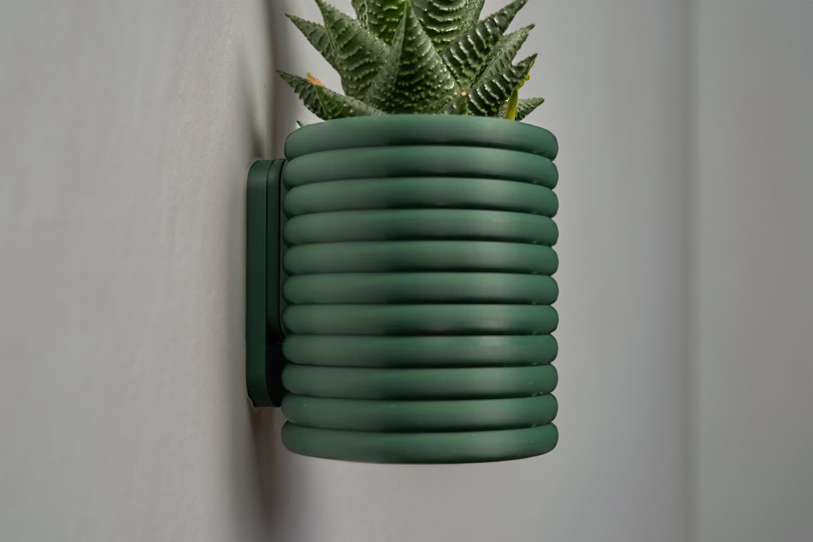 Modern Wall Mounted Planter with Hidden Drip Tray | The Wall Poppy