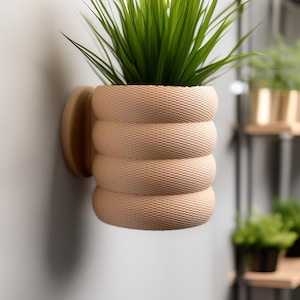 Modern Wall Mounted Planter with Hidden Drip Tray | Weave