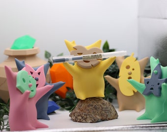 Portalápices de estatua Korok / Inspirado en Zelda / Colores personalizados / Impreso en 3D