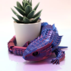Articulated Lizard Fidget Toy | Crocodile Skink | 3D Printed