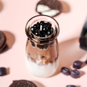 Coffee Milk Tea Boba Candle Bubble Tea Gift for Boba Lover Fresh Coffee Scented Soy Candle Birthday Gift for Her Cute Candle Couple Gift