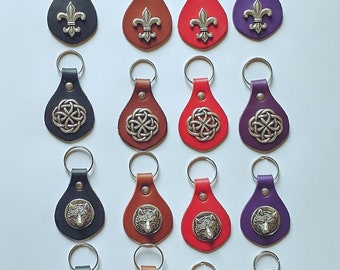 Porte clef en cuir