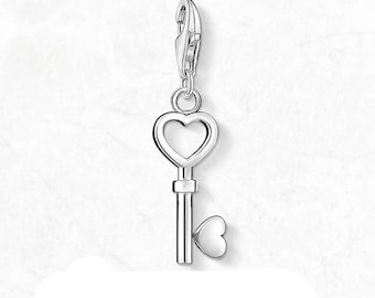 Colgante con dije de llave, enganche de langosta, regalo para nuevo hogar, colgante con dije de llave, joyería de llave, te amo, regalo de amor 18, 21, 16.