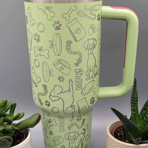 Grand danois chien, maman 40 oz gobelet isotherme à double paroi avec poignées Cadeau pour maman, grand-mère, soeur, nièce
