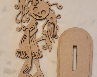 DIY Paint Your Own Halloween Witch Monster lady DIY Paint Kit – Halloween Craft Paint Your Own Standing Blank Personalize Your Own