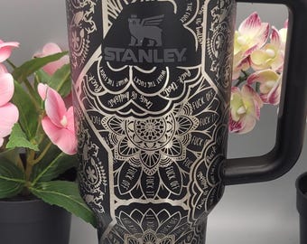 Original Stanley Swear, swearing, f**k mandela, Cuss ,40oz gift Engraved tumbler 40oz Double Wall Insulated Tumbler with Handles