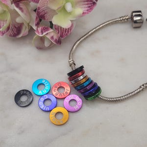 Add a Family name , cousin Niece Sister Daughter Mom Granny charm tokens for Bracelets and Necklaces Engraved Rings,