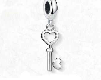 Key Pendant Charm,  New home gift Gift, Key Charm Pendant, Key Jewelry, I Love You, Love Gift 18th 21st 16th journal charm