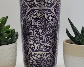 Hidden Swear Word Tumbler  Mandala Laser Engraved 20oz Insulated Tumbler, Funny Tumbler Cuss Word Tumbler Funny Gift cuss word