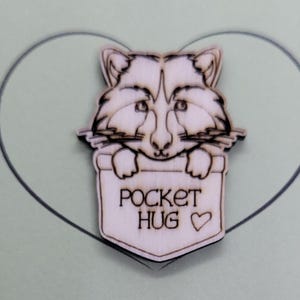 Fox feito à mão de madeira, símbolo de abraço de bolso, presente de amor, pequeno abraço de bolso, símbolo de abraço de bolso para me pegar