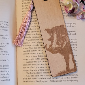 Warthog, African Safari, South African nature custom book Wooden Personalized Bookmark, Custom wood Bookmark, Reader gift, Women gift