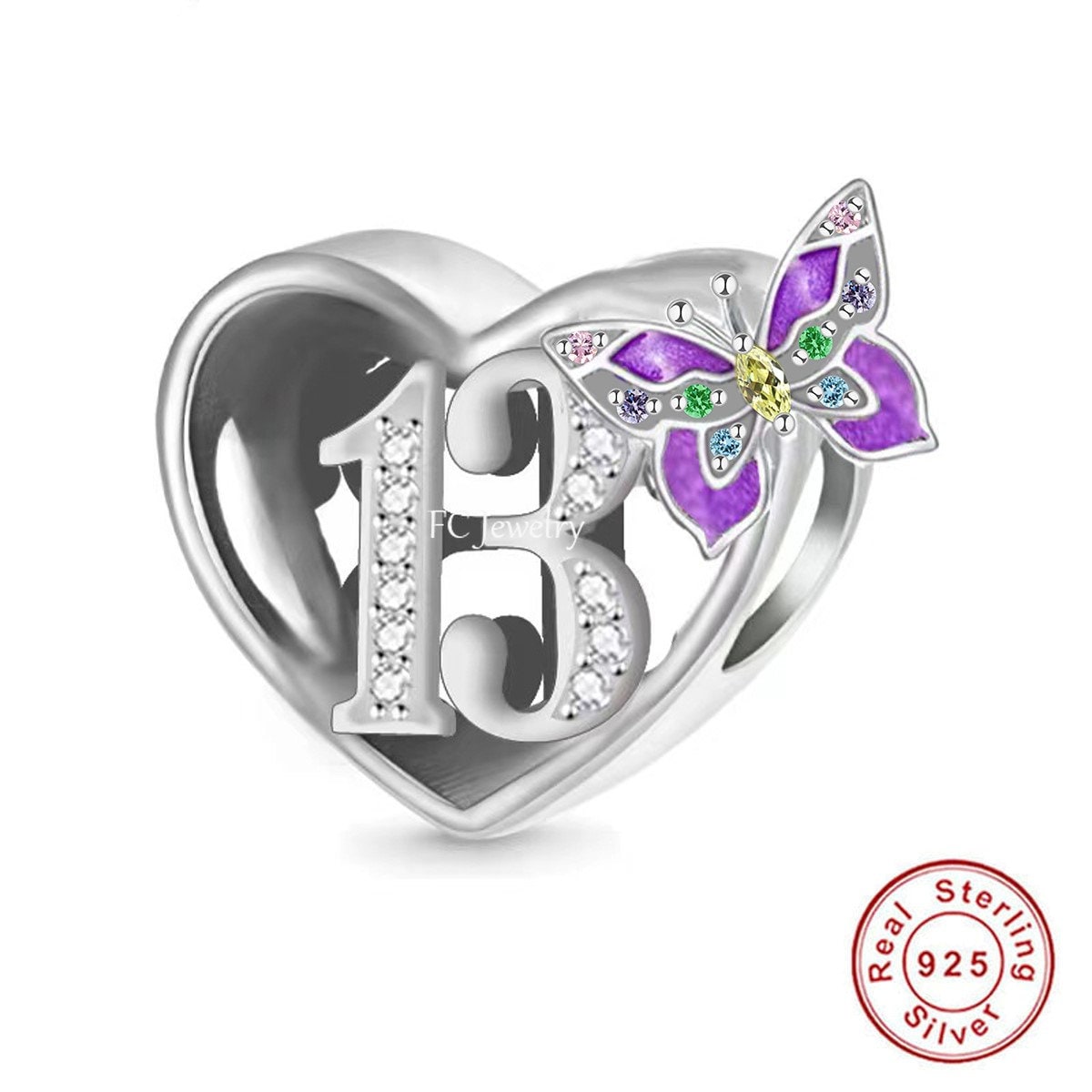 Pandora 13th birthday charm - Etsy 日本