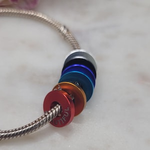 Personalized Motivational, Affirmation Tokens for Bracelets and Necklaces Engraved Travel Rings, Travel Gift Made from metal