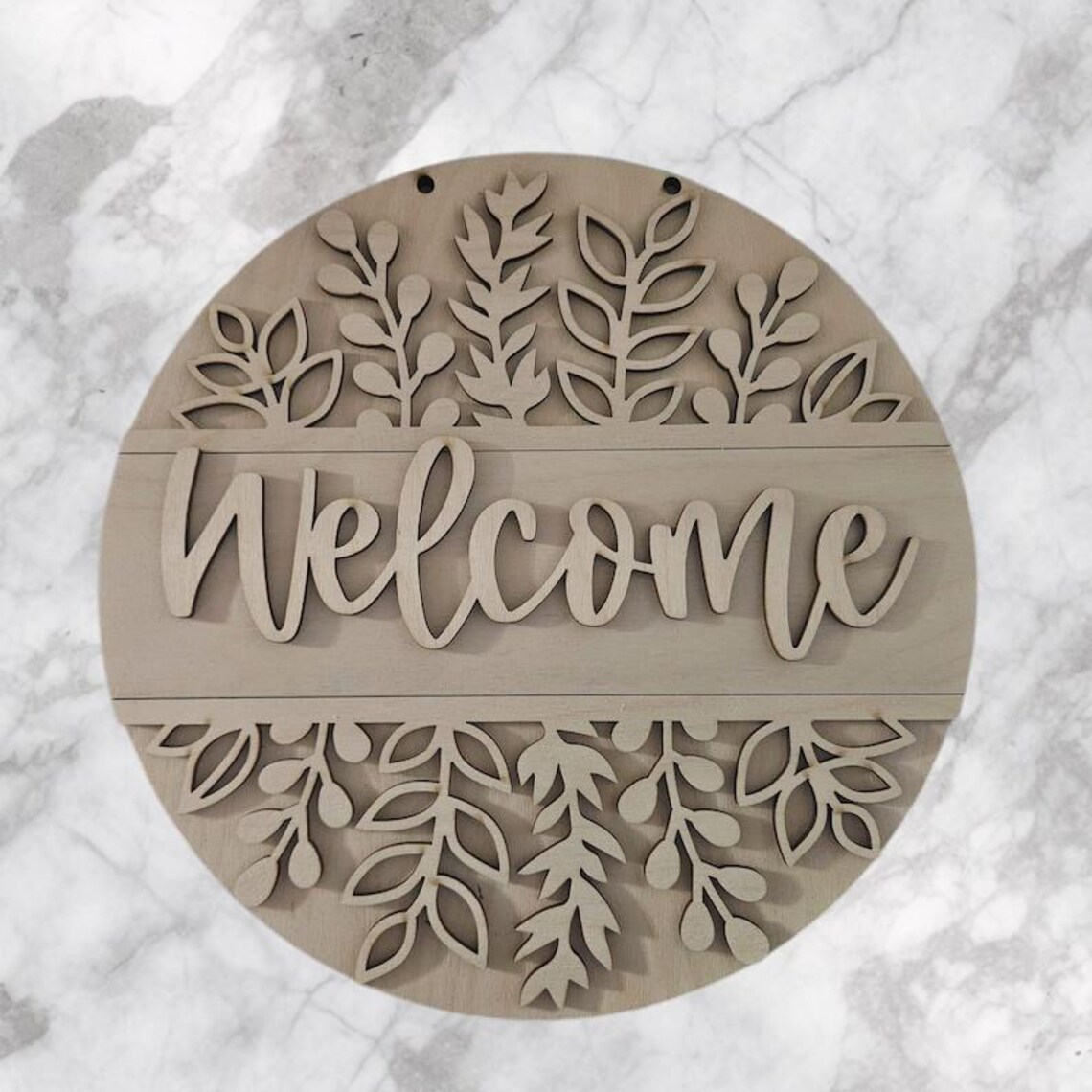 Welcome Sign Made DIY Paint Your Own Floral Welcome Wooden Welcome Door Sign Kit – Make ...