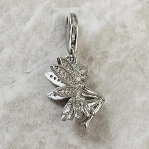 Magical Fairy Elf Charm for Bracelets, Lobster clasp 925 Sterling Silver Fairy Elf Jewelry, Fairy Elf Necklace Pendant, Fantasy Jewelry Gift