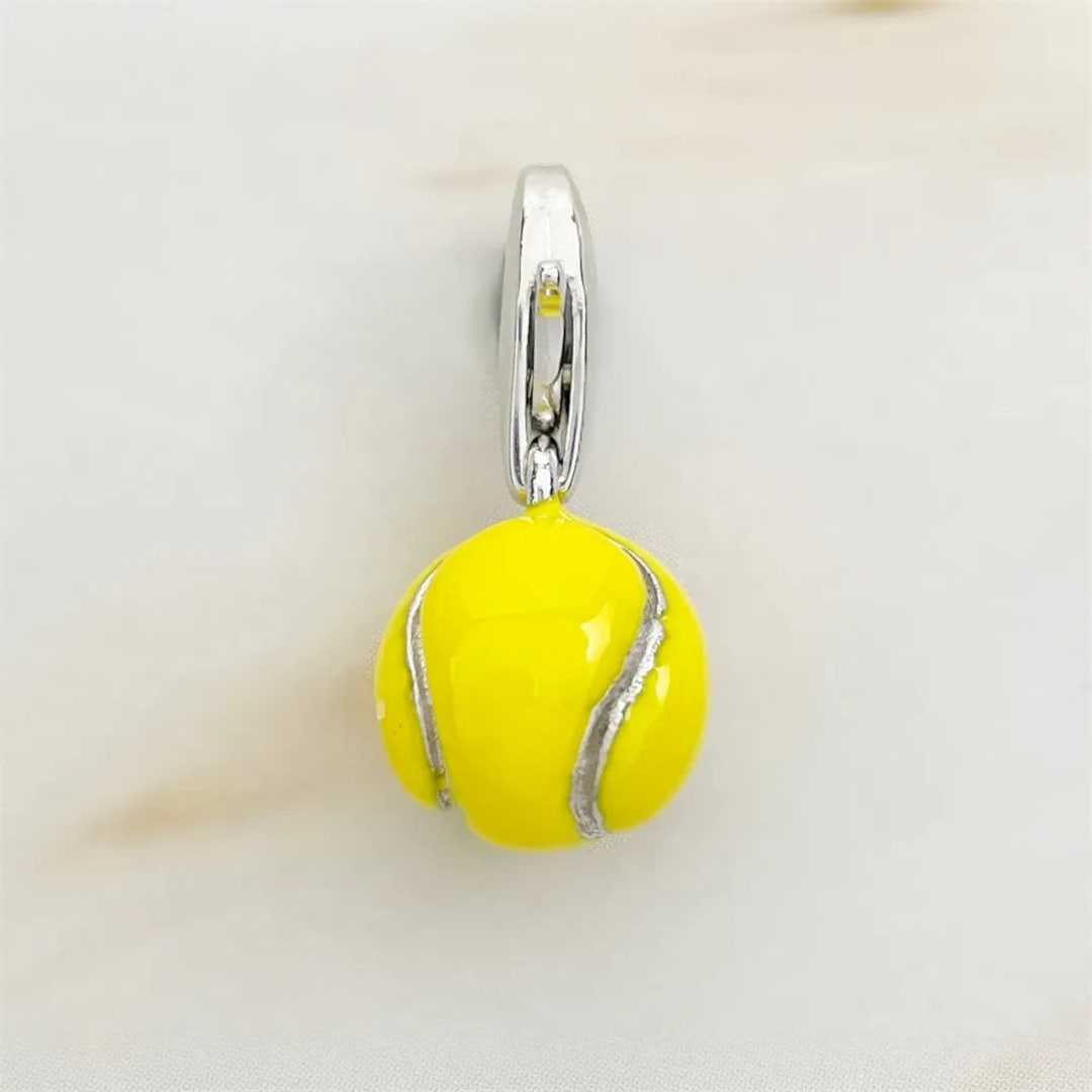 Tennis Ball Charm Lobster Claw Tennis Charm European Style Etsy
