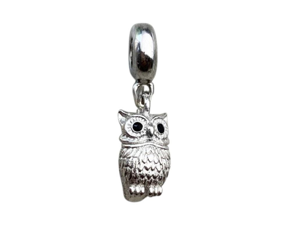 Elegant Owl Charms Bracelets, 925 Sterling Silver, Bird Lover Gift, Owl Jewelry, Bird Keepsake Charm